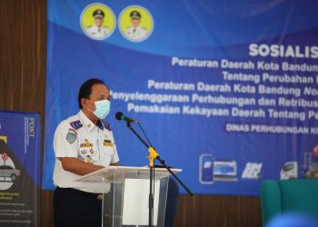 Sosialisasi Perda “Derek Kendaraan” di Kantor Dishub Kota Bandung, Jalan SOR Gedebage, Senin, (23/11/2020).