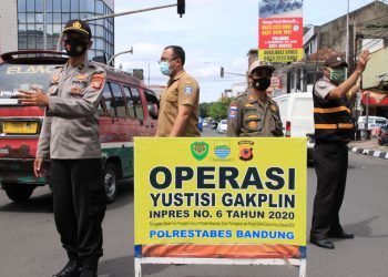 selama 7 hari Satpol PP Kota Bandung menjaring 524 pelanggar.