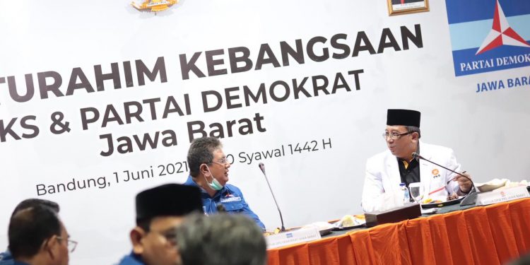 PKS Jabar Terima Kunjungan Partai Demokrat Jabar (foto:ist)