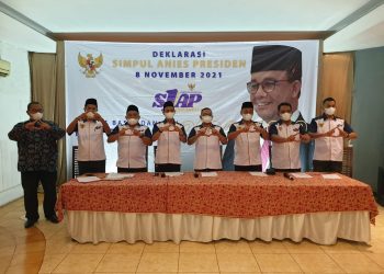 Deklarasi Simpul Anies Presiden, Senin (8/11/21). Foto : Ist