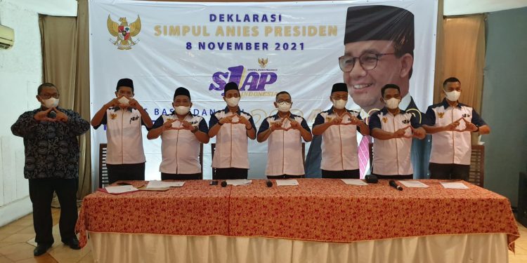 Deklarasi Simpul Anies Presiden, Senin (8/11/21). Foto : Ist