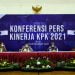 KPK RI menggelar konferensi pers Kinerja KPK 2021 sebagai bentuk pertanggungjawaban dan transfaransi public