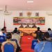 Ekspos pencapaian kinerja Polres Ciamis selama tahun 2021 di Aula Pesat Gatra Mapolres Ciamis, Jawa Barat, Senin (27/12/2021).