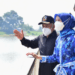 Wakil Ketua DPRD Jabar Ineu Purwadewi Sundari beserta Komisi IV DPRD Jabar saat melakukan kunjungan lapangan di lokasi Revitalisasi Situ Ciburuy Kabupaten Bandung Barat, Rabu (5/1/2022)