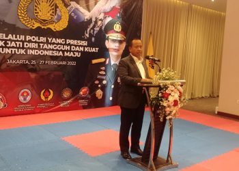 Foto : Waketum 1 PBTI, Irjen Pol (Purn) Syafrizal Ahiar, SH., M.M., Menyampaikan Amanat Sambutan Ketua Umum PBTI. (Doc)