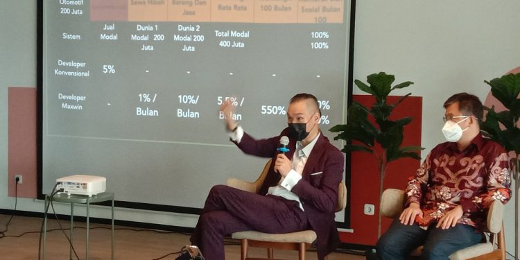 Pengusaha dan pemilik bisnis investasi properti asal Surabaya, Maxmillian Winardi (foto:ist)