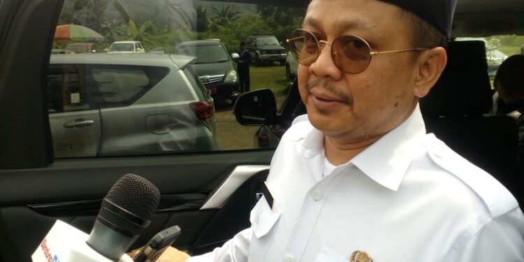 Kepala Kanwil Kemenag Jabar Ajam Mustajam saat menghadiri Pelepasan 227 siswa MAN Cimahi, di Gedung Siliwangi, Jalan Lapangan Tembak, Cimahi, Senin, 13/06/2022./dok.photo harry gibran -ekpos