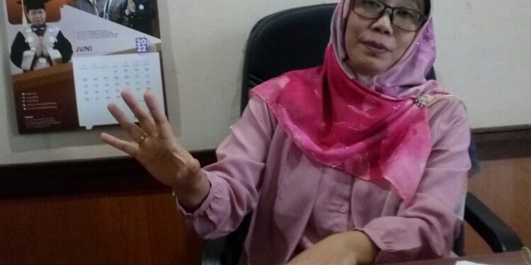 Irma Riyani saat memaparkan terkait persiapan asessment AUN-QA  di Ruang Jurnal FU, 2/6/2022/ photo istimewa/bedanews
