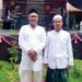 Teks foto: Tokoh Masyarakat asal Demak Kota Wali, H. Maslani bersama Pimpinan Pondok Pesantren Hikmatul Muhajirin KH. Acep Wahab Muchsin. (Doc).