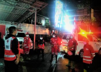 Koordinasi Petugas sebelum berangkat ke Pelosok Lokasi Bencana