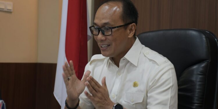 Teks foto-Pj Gubernur Sulbar, Prof Zudan Arif Fakrulloh saat paparan. (Foto Ist).