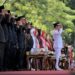 Gubernur Jawa Barat Ridwan Kamil menjadi inspektur upacara peringatan HUT Ke - 78 RI Tingkat Provinsi Jabar di Lapangan Gasibu, Kota Bandung, Kamis (17/8/2023).(Foto: Biro Adpim Jabar)