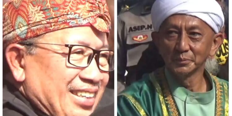 Bupati Cianjur Herman Suherman (kiri), Ketua LKC Dadang Ahmad Fajar (kanan)/dok.Istimewa