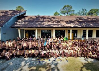 Peserta seleksi Gema Tunas Pramuka PKBM Kabupaten Sukabumi