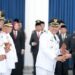 Penjabat Gubernur Jabar Bey Machmudin melantik enam Bupati dan Wali Kota yang habis masa jabatannya di Gedung Sate, Jalan Diponegoro, Kota Bandung, Rabu (20/9/2023).