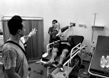 Sang Ayah korban anak sontoloyo mendapat perawatan RS Pelabuhanratu