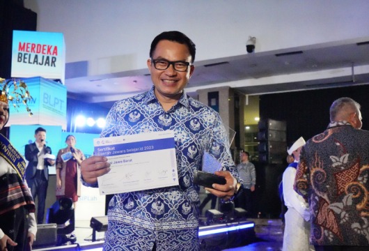 Jabar menyabet 2 penghargaan dalam Anugerah Kihajar 2023 di Plaza Insan Berprestasi Kemendikbudristek, DKI Jakarta, Jumat (17/11/2023) malam.