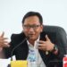 Ketua Komisi I DPRD Provinsi Jawa Barat, Bedi Budiman saat melakukan kunjungan kerja ke KPU Kabupaten Kuningan, Kamis (1/2/2024).