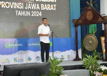 Pj Gubernur Jawa Barat Bey Machmudin menghadiri Forum Perangkat Daerah Sekretariat Daerah Provinsi Jawa Barat di Aula Barat Gedung Sate, Kota Bandung, Kamis (22/2/2024).(Foto: Rizal Fs/Biro Adpim Jabar)