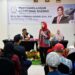 Wakil Ketua DPRD Provinsi Jawa Barat, Daerah Pemilihan (Dapil) XI Kab. Subang, Kab. Sumedang dan Kab. Majalengka Ineu Purwadewi Sundari saat melaksanakan kegiatan Penyebarluasan Peraturan Daerah Provinsi Jawa Barat Nomor 05 Tahun 2021 tentang Perubahan Atas Peraturan Daerah Provinsi Jawa Barat Nomor 13 Tahun 2018 tentang Penyelenggaran Ketentraman, Ketertiban Umum dan Perlindungan Masyarakat, di Hotel Skyland City, Kabupaten Sumedang, Jumat (8/3/2024).