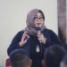 Anggota Dewan Perwakilan Rakyat Daerah (DPRD) Provinsi Jawa Barat Hj. Tia Fitriani saat kegiatan Penyebarluasan Peraturan Daerah (Perda) Provinsi Jawa Barat No. 14 Tahun 2019 Tentang Penyelenggaraan Kesehatan kepada masyarakat Bojongsoang, Kab. Bandung, Sabtu (9/3/24).