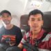 PEDULI-Dua personel AWG kembali diberangkatkan dari Bandar Udara Internasional Soekarno-Hatta menuju Istanbul Turki pada Senin (15/4/2024). Dari kiri ke kanan: Jafar Shidqi Al Mubarok dan Rijal Abdul Latif. (Foto: AWG/MINA).