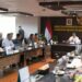 Sekda Jabar Herman Suryatman mengikuti rapat bersama Menko Kemaritiman dan Investasi Luhut B Pandjaitan membahas mengenai Follow-up progres inisiatif perbaikan kualitas udara Jabodetabek di Kantor Kemenko Marves, Jakarta (6/6/2024). (Rizal FS/Biro Adpim Jabar).
