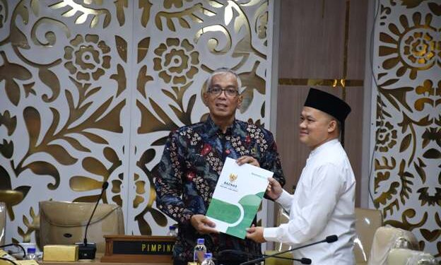 Wakil Ketua Komisi V DPRD Provinsi Jawa Barat Abdul Hadi Wijaya dalam audiensi bersama Badan Koordinasi (Badko) Himpunan Mahasiswa Islam (HMI) Jabar, Kota Bandung, Kamis (8/8/2024).