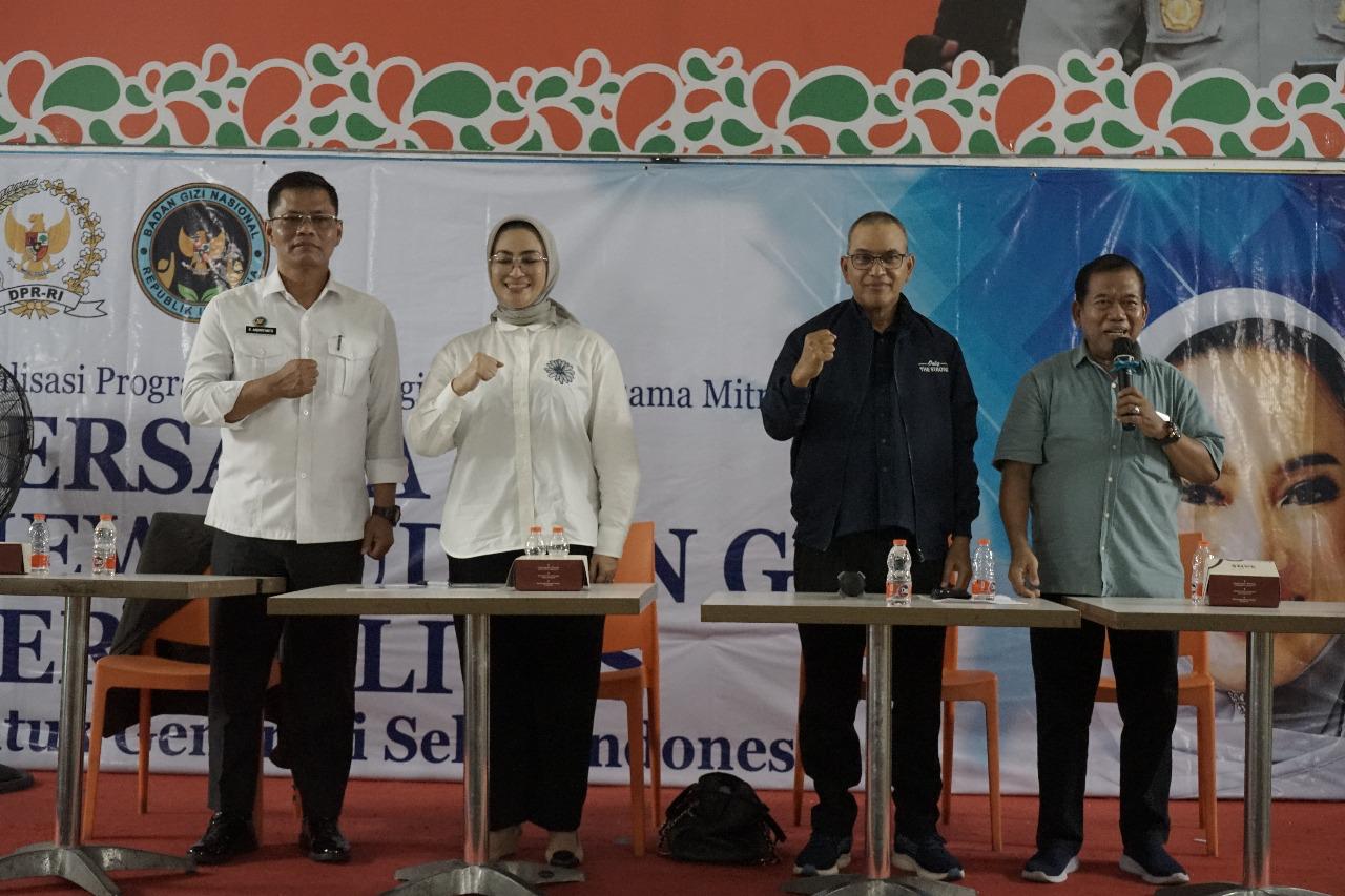 Sosialisasi program makan bergizi gratis di Surabaya.