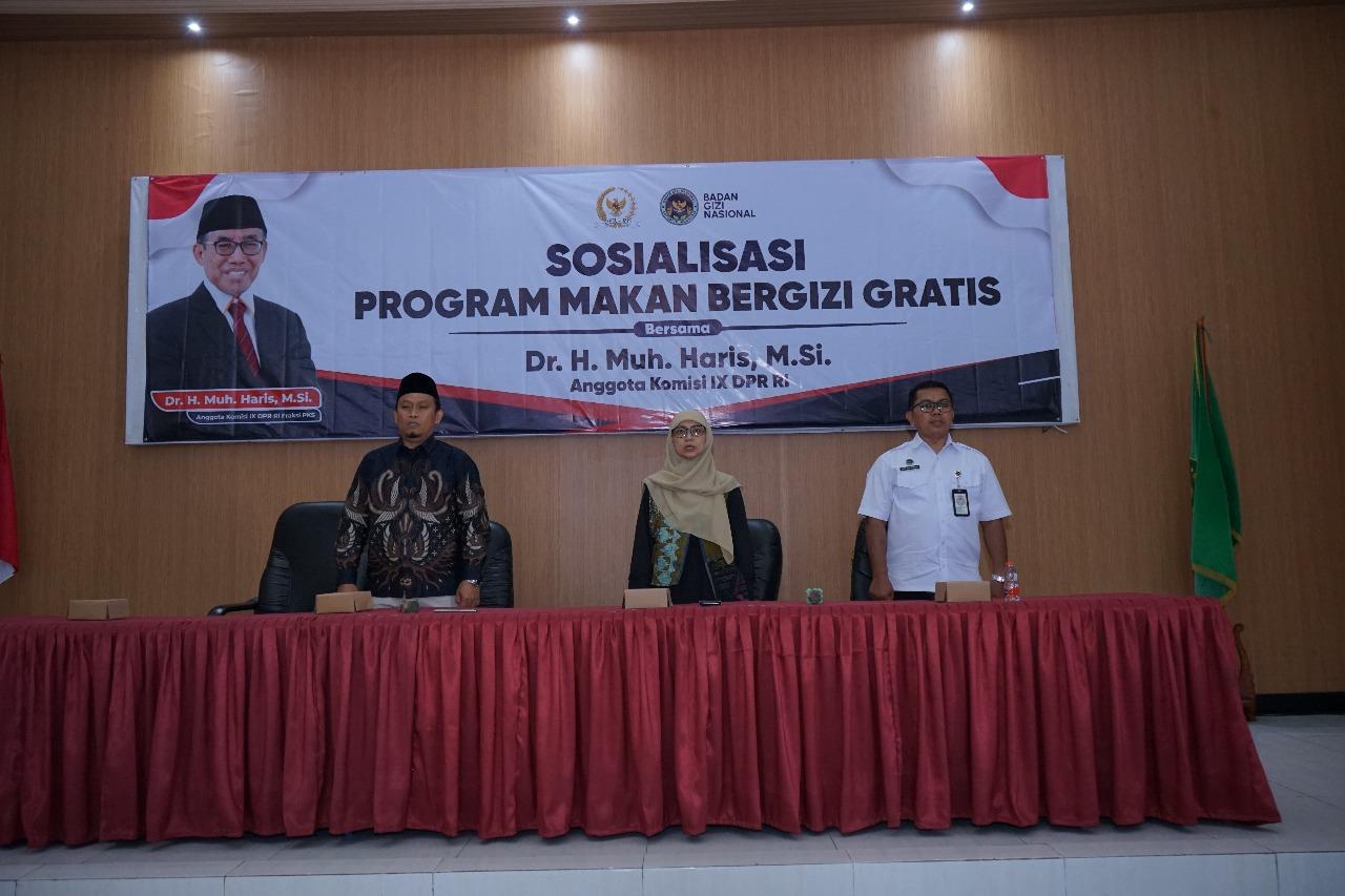 Sosialisasi program makan bergizi gratis di Semarang.