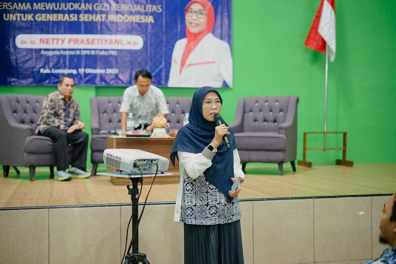 Sosialisasi program makan bergizi gratis di Lumajang.