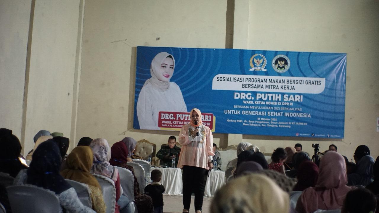 Sosialisasi program makan bergizi gratis di Karawang