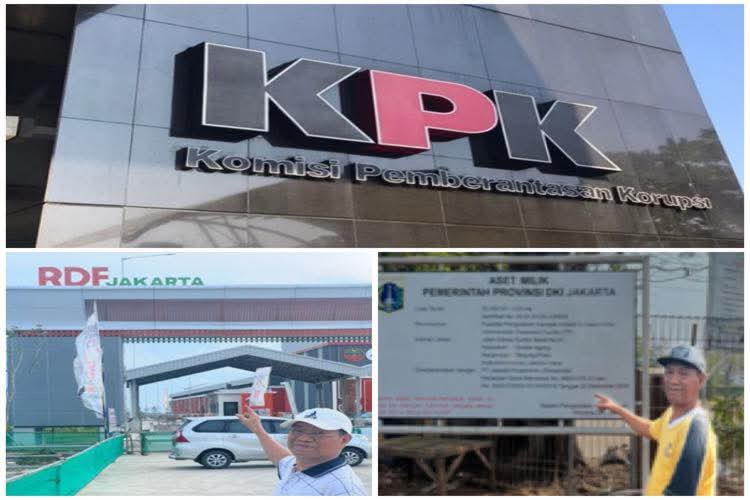 SIDAK-Gedung KPK-Sugiyanto (SGY) dan Emik saat berada di lokasi RDF Plant Rorotan serta di lahan PLTSa (ITF) Sunter, Jakarta Utara. (Foto Ist).