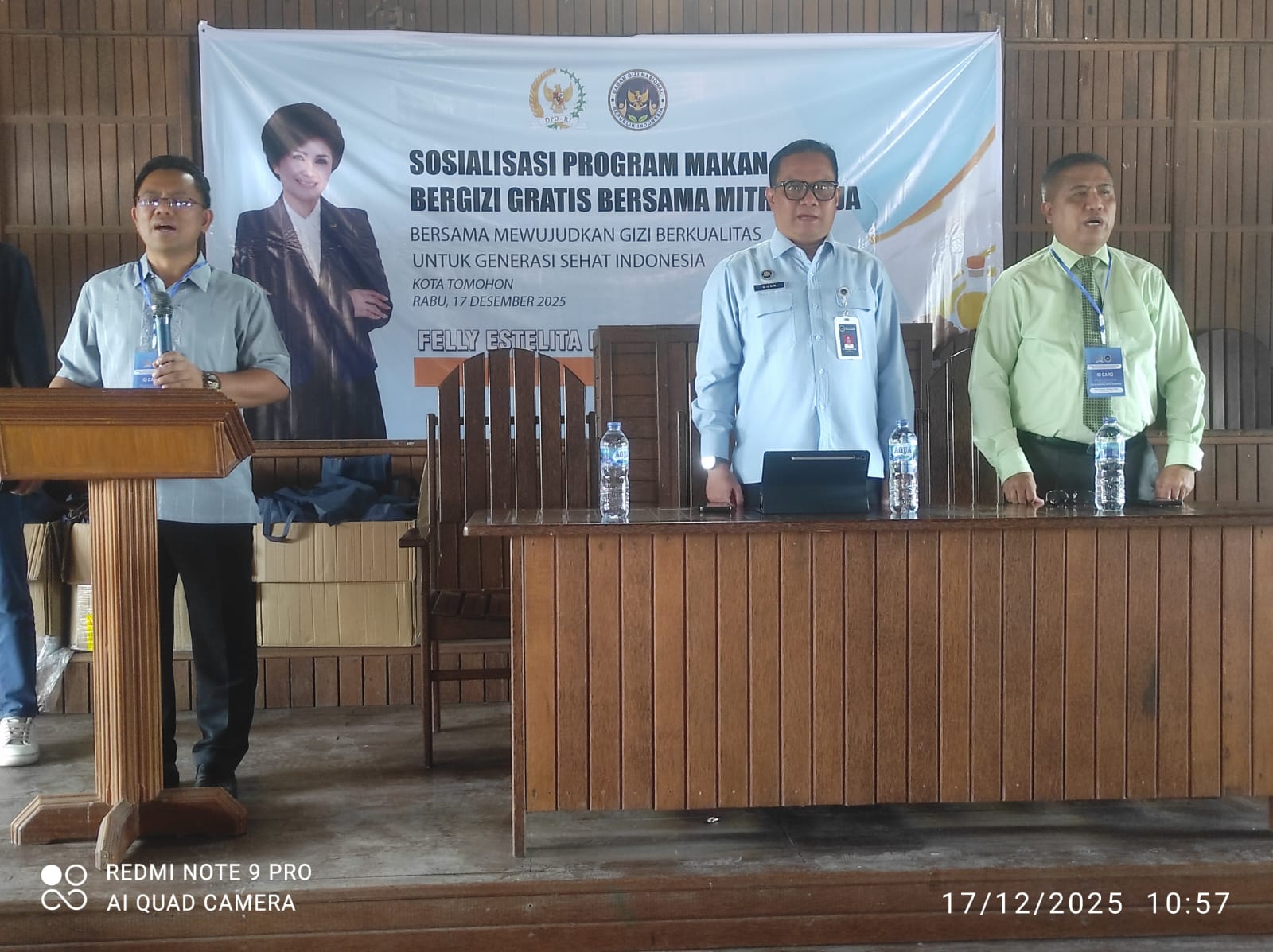 Sosialisasi program makan bergizi gratis di Tomohon
