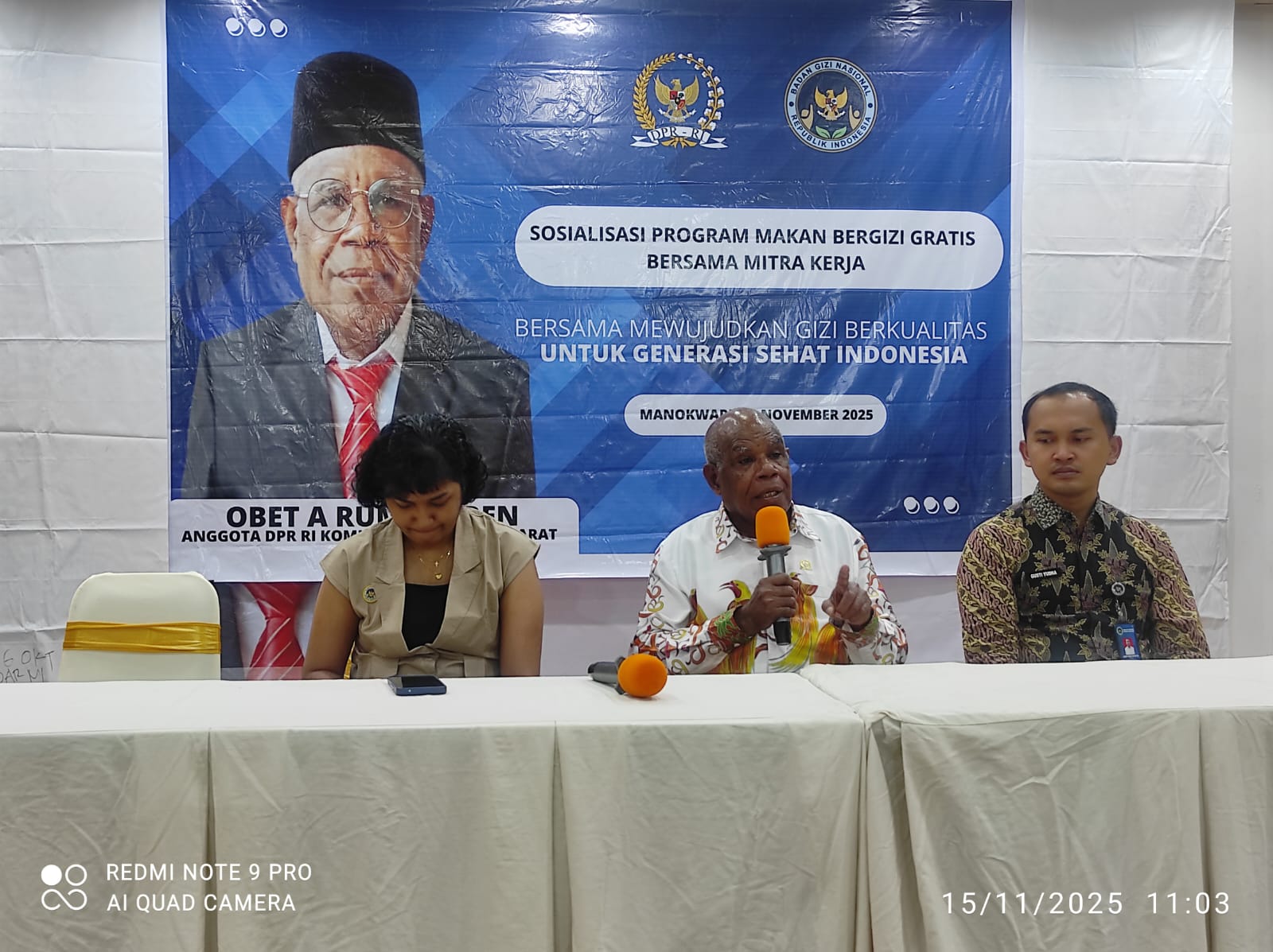 Sosialisasi Program makan bergizi gratis di Manokwari