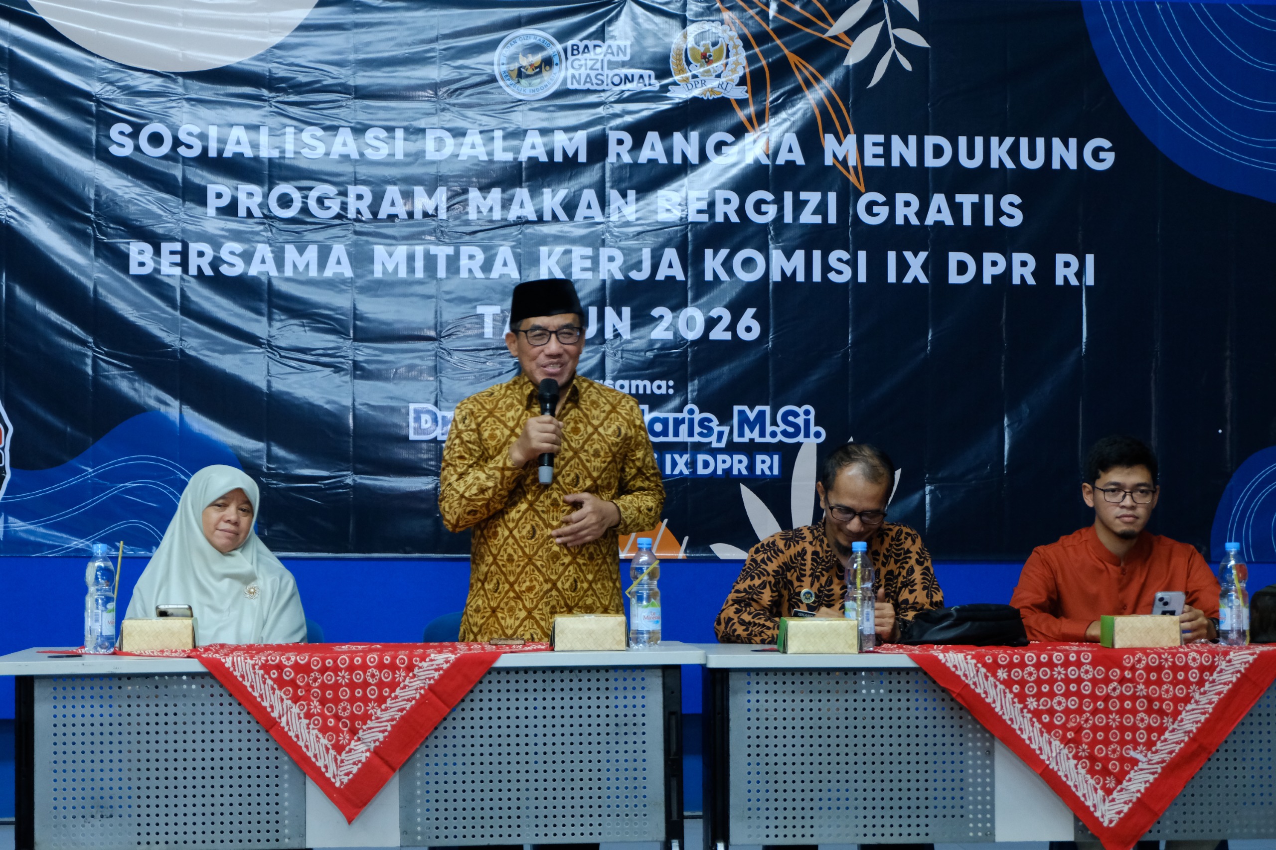 Sosialisasi program makan bergizi gratis di
GOR Desa Butuh, Kab. Semarang