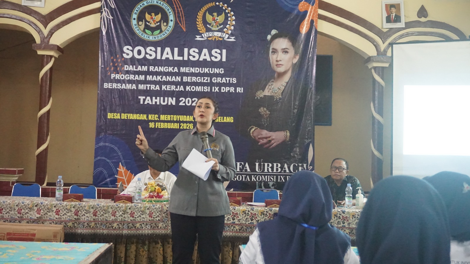 Sosialisasi program makan bergizi gratis di Kecamatan Mertoyudan, Magelang