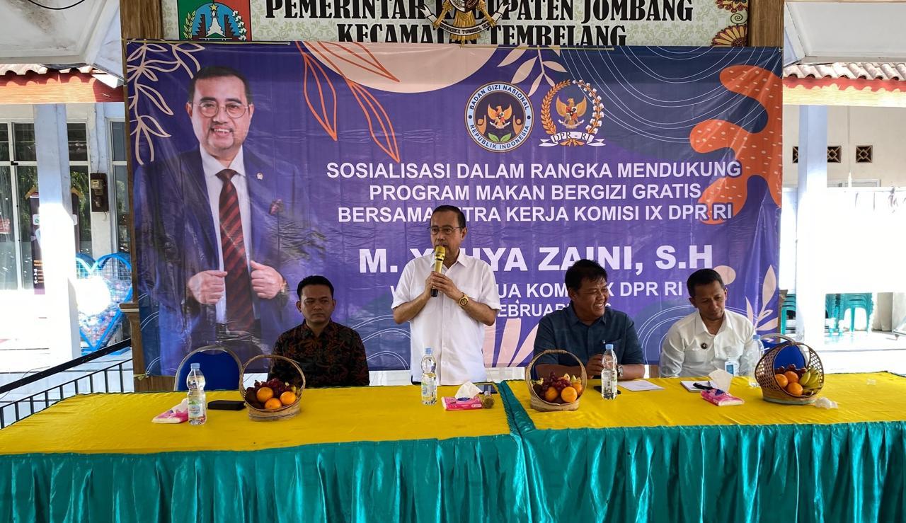 Sosialisasi program makan bergizi gratis di Desa Kedung Losari Jombang