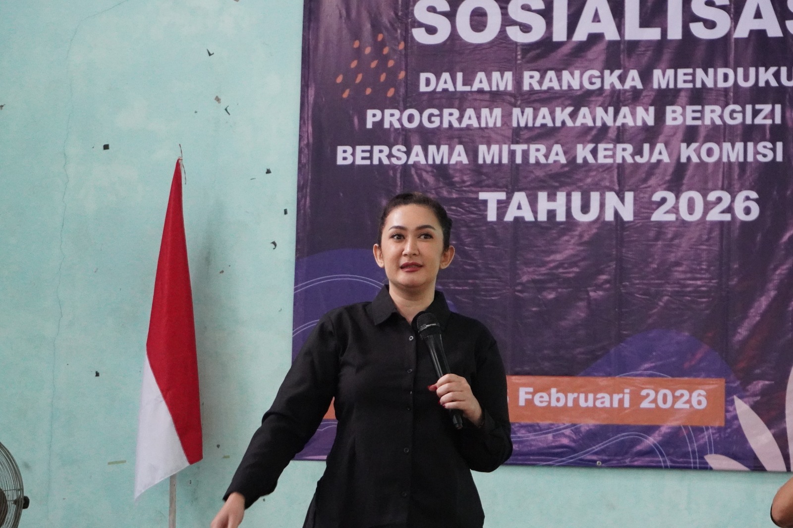 Anggota Komisi IX DPR RI, Nafa Indria Urbach, menggelar kegiatan sosialisasi Program MBG di Balai Desa Gantang, Kecamatan Sawangan, Kabupaten Magelang.