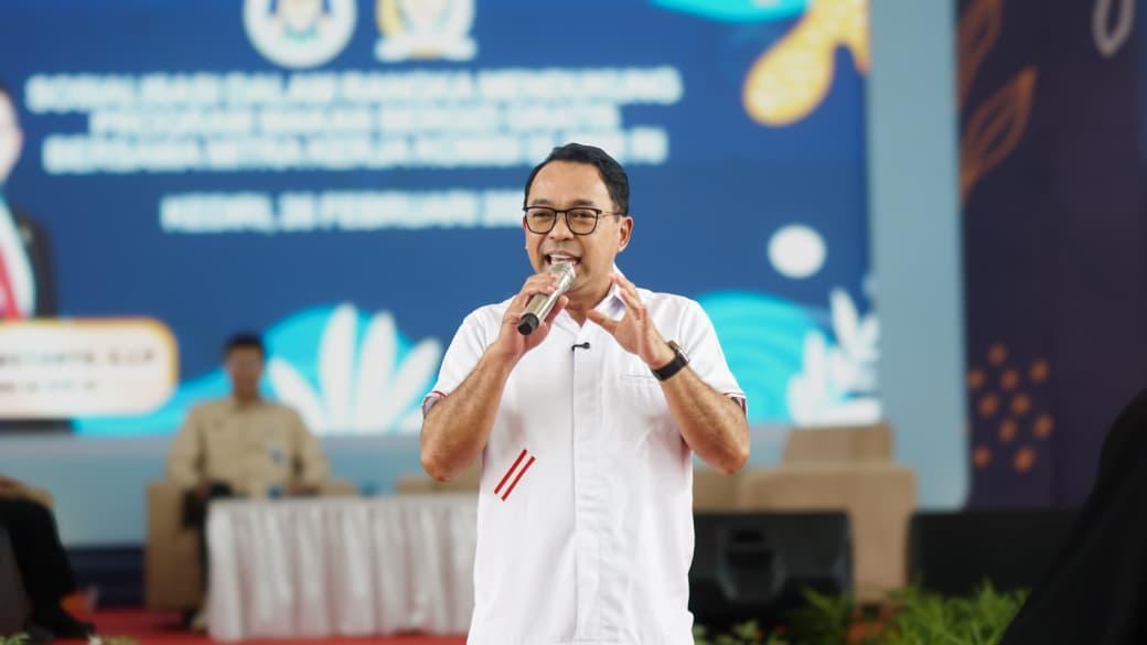 Anggota Komisi IX DPR RI, Pulung Agustanto, Sosialisasi Program Makan Bergizi Gratis (MBG) kembali digelar di Gedung Bagawanta Bhari, Kabupaten Kediri.