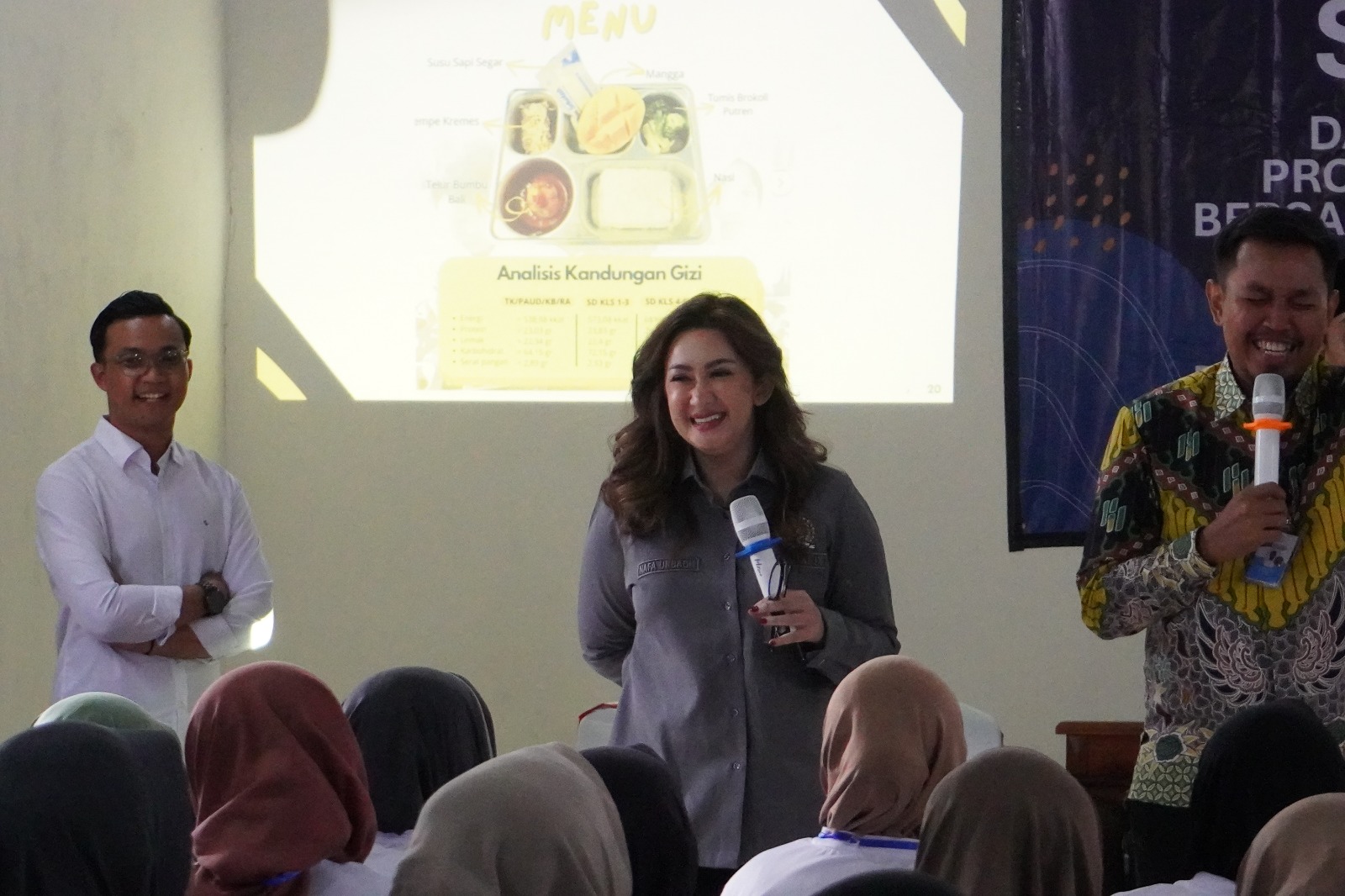 Anggota Komisi IX Dewan Perwakilan Rakyat Republik Indonesia, Nafa Indria Urbach, melaksanakan kegiatan sosialisasi Program Makan Bergizi Gratis (MBG) di Desa Wadas, Temanggung