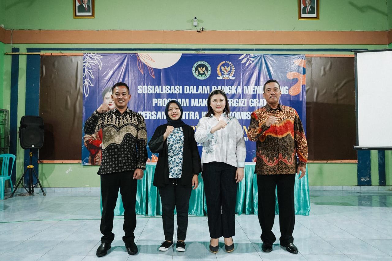 Anggota Komisi IX DPR RI, Vita Ervin Sosialisasi Program Makan Bergizi Gratis bersama mitra kerja yang digelar di Balai Desa Bandongan, Kabupaten Magelang