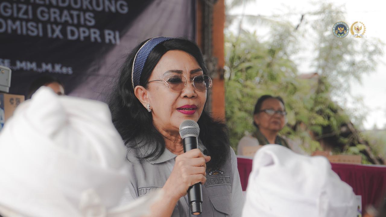 Anggota Komisi IX DPR RI Tutik Kusuma Wardhani sosialisasi program makan bergizi gratis