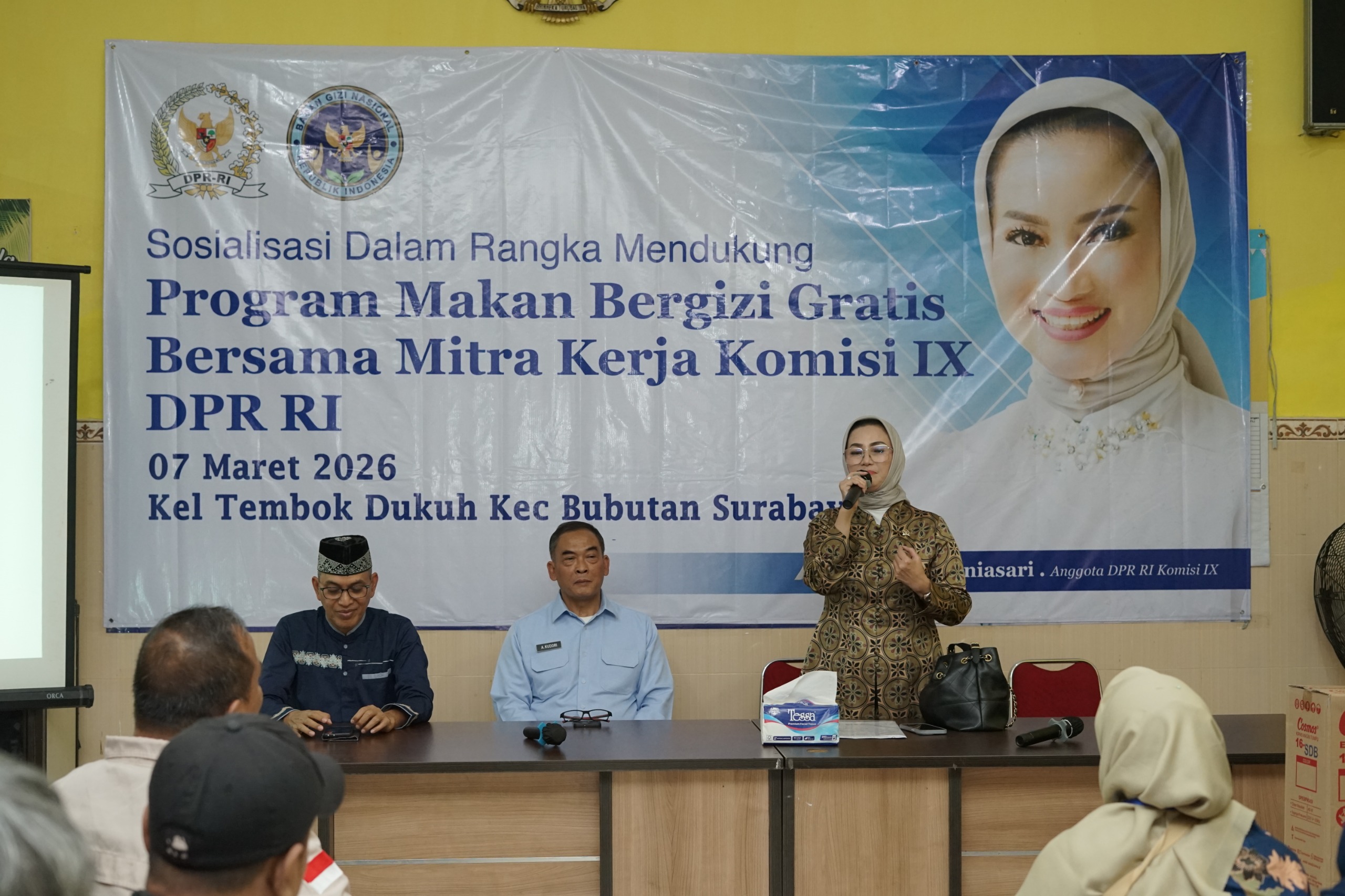 Sosialisasi program MBG dilaksanakan di Balai RW 7 Kalibutuh, Bubutan, Surabaya.