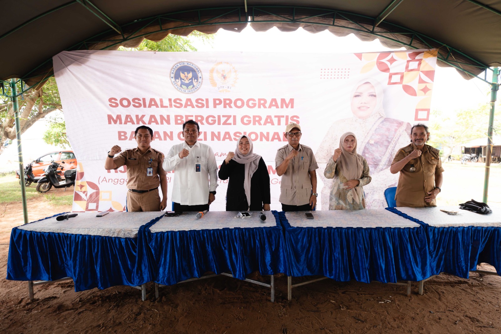 Sosialisasi Program Makan Bergizi Gratis (MBG) bersama mitra kerja digelar di Pantai Tabanio, Kecamatan Takisung, Kabupaten Tanah Laut