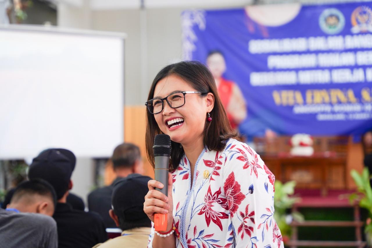 Anggota Komisi IX DPR RI, Vita Ervina sosialisasi program MBG bersama mitra kerja yang digelar di Galan Living, Desa Deyangan, Kecamatan Mungkid, Kabupaten Magelang