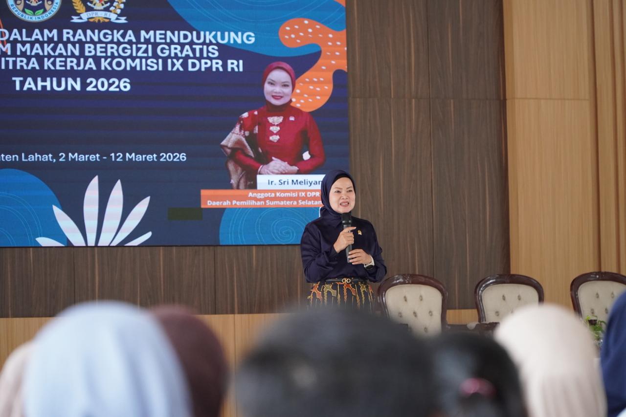 Anggota Komisi IX DPR RI, Sri Meliyana sosialisasi program makan bergizi gratis di Lahat