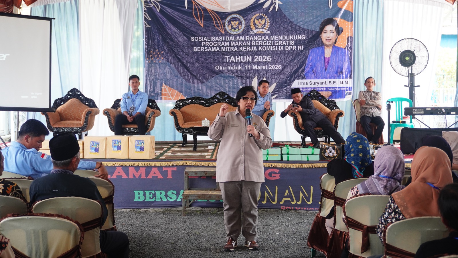 Sosialisasi program makan bergizi gratis di OKU