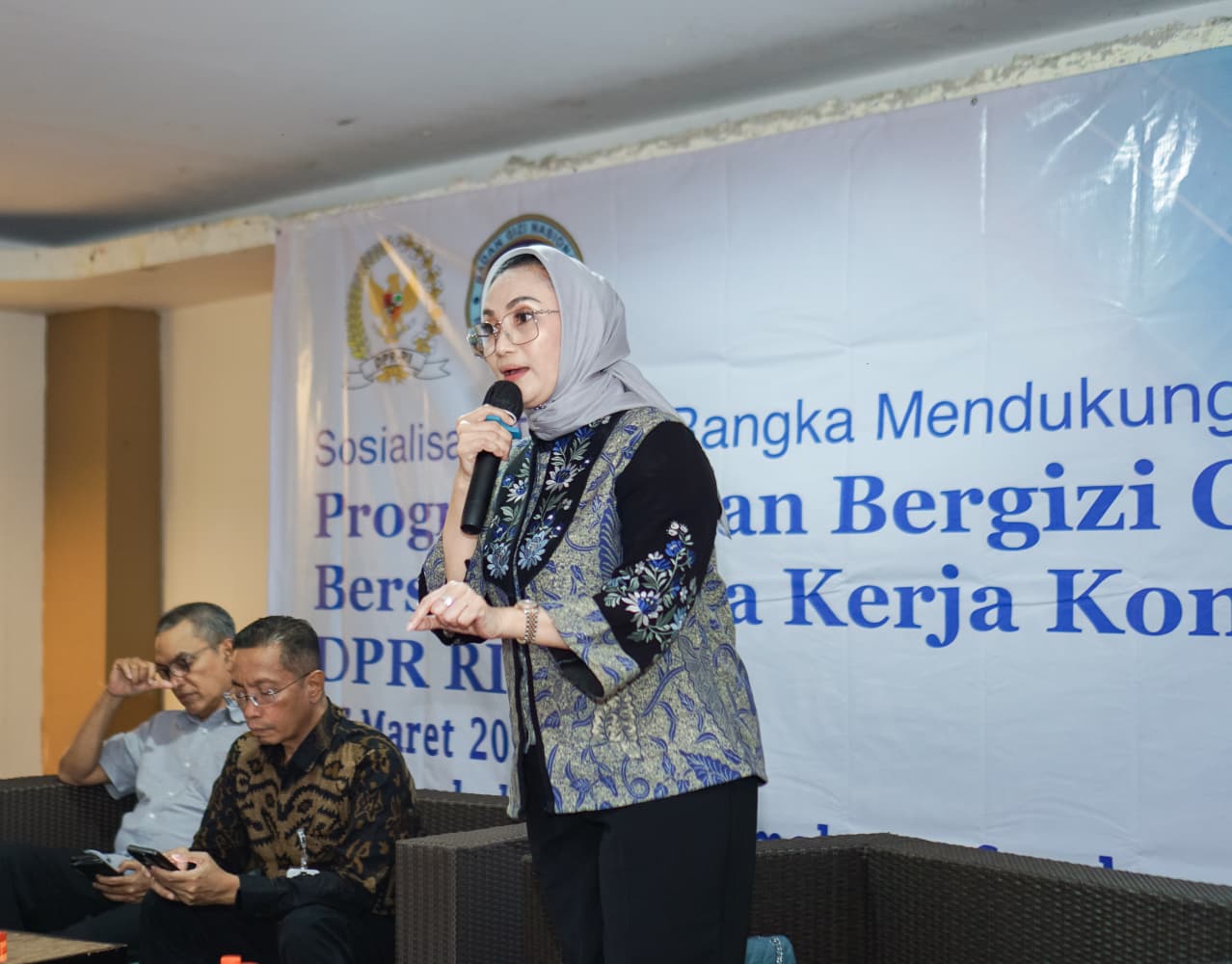 Sosialisasi program MBG dilakukan Komisi IX DPR RI bersama Badan Gizi Nasional (BGN) ini berlangsung di Ballroom Suroboyo, Kaza Mall