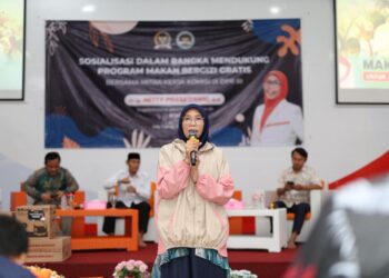 Anggota Komisi IX DPR RI, Netty Prasetiyani sosialisasi program MBG di Cirebon